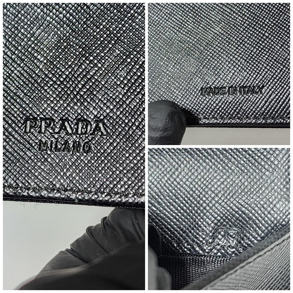 Prada Nylon Compact Wallet Black - Picture 4 of 13